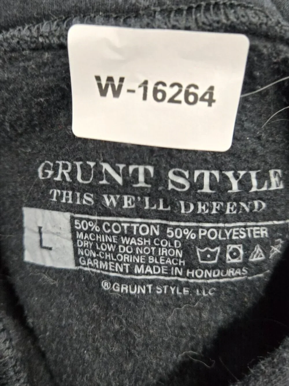 Grunt Style Men Hoodie L Black Second Amendment 2.0 USA Flag Logo Graphic Print